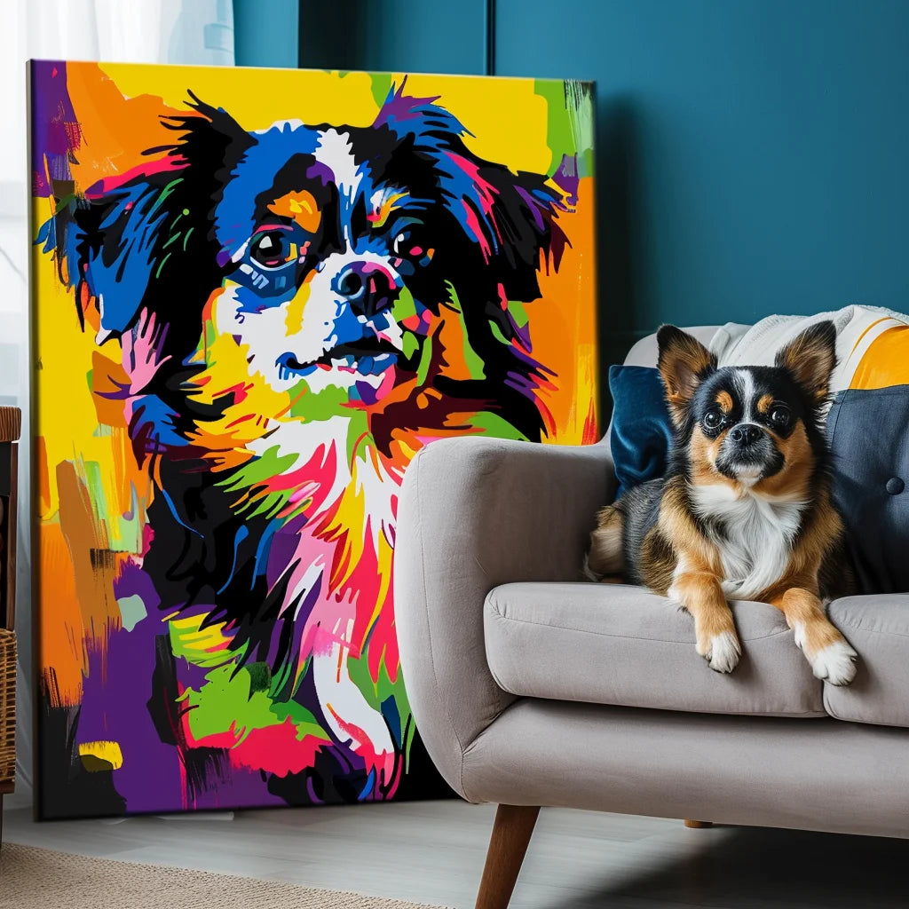 Neo-Pop Art – 3D Hand-Painted Custom Pet Wall Decor