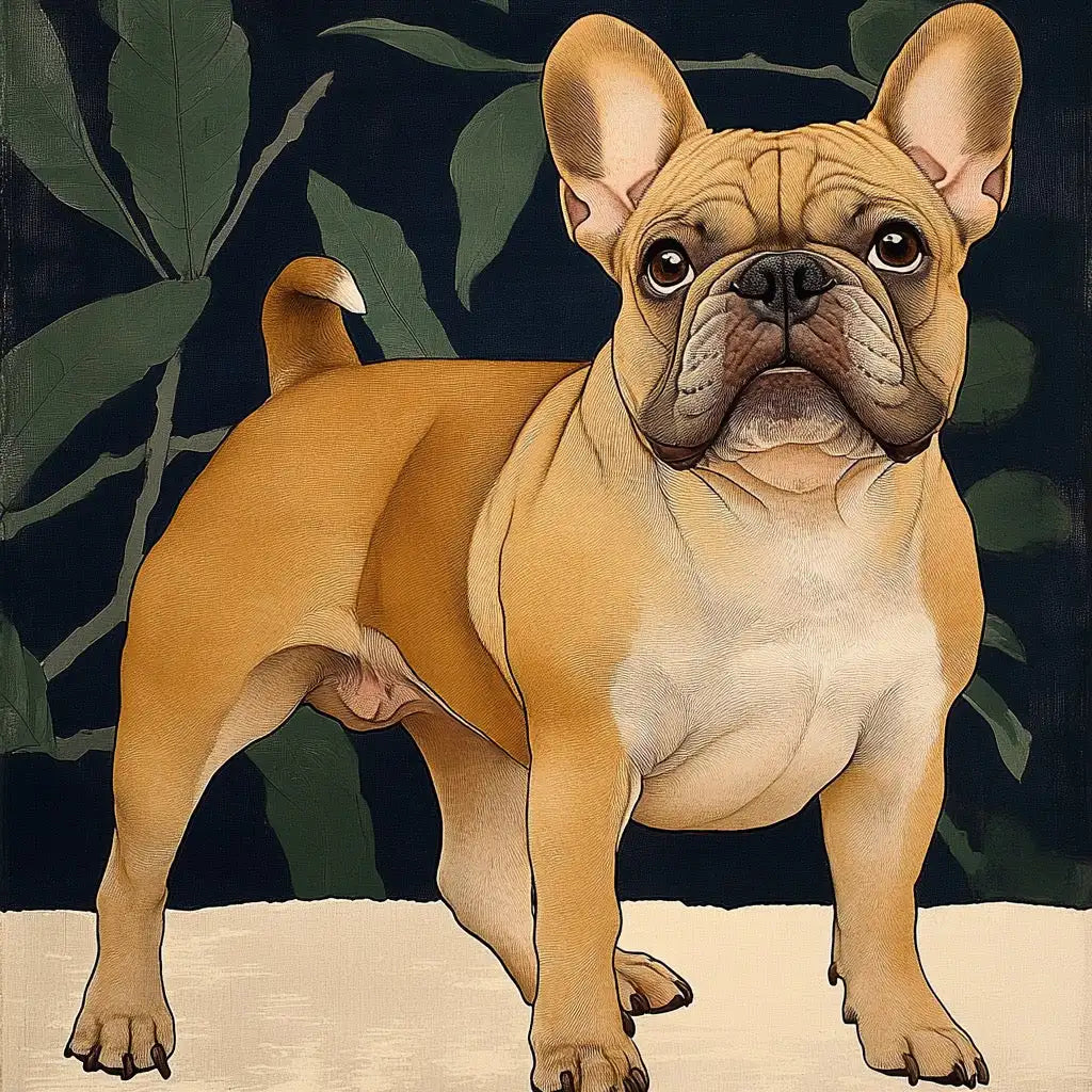 Japanese Ukiyo-e Style – 3D Hand-Painted Pet Portrait in Traditional Art Deco Wall Decor