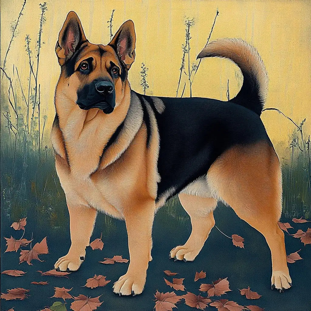 Japanese Ukiyo-e Style – 3D Hand-Painted Pet Portrait in Traditional Art Deco Wall Decor
