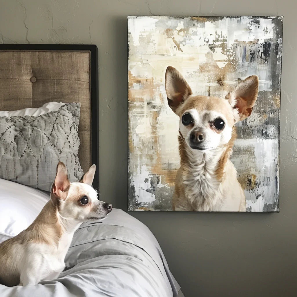 Snowfield Edition – 3D Hand-Painted Art Deco Pet Wall Art
