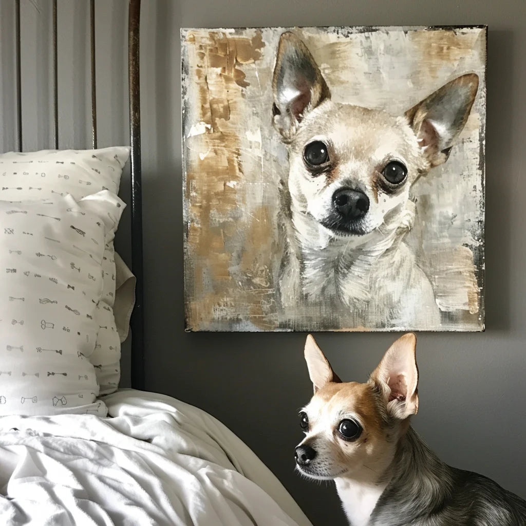 Snowfield Edition – 3D Hand-Painted Art Deco Pet Wall Art