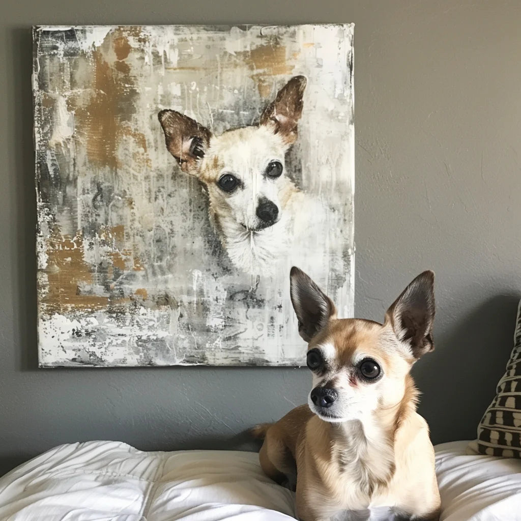Snowfield Edition – 3D Hand-Painted Art Deco Pet Wall Art